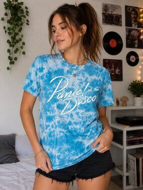 Panic! at the Disco Teal Graphic Tee Small